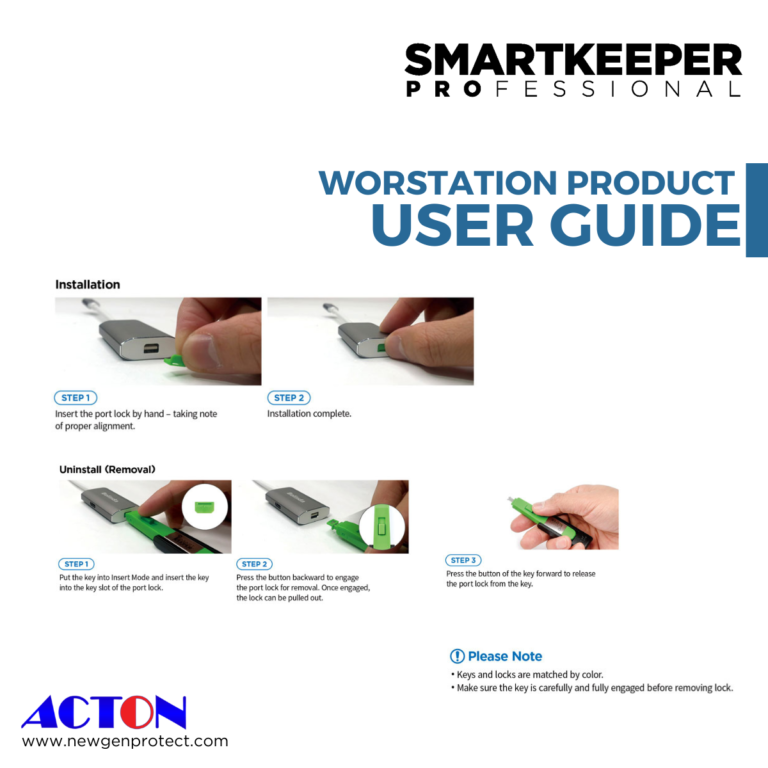 User guide mini display port lock